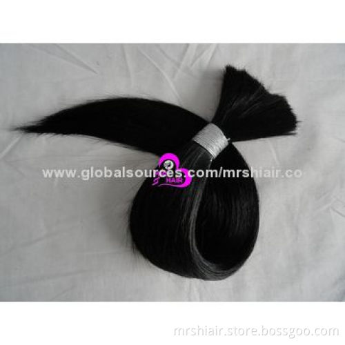 20-inch Unprocessed Natural Colors Human Remy Bulk Hair